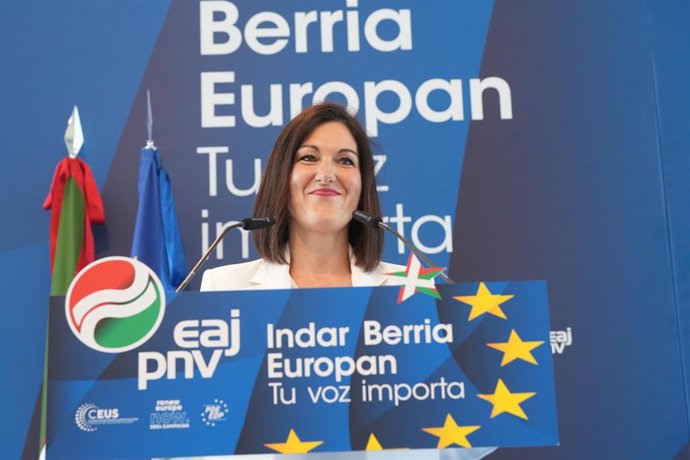 La candidata del PNV a las elecciones europeas, Oihane Agirregoitia
