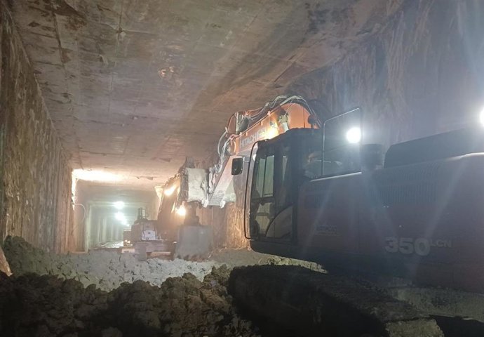 Adif AV culmina la excavación del nuevo tramo subterráneo en la zona de Barriomar, en Murcia