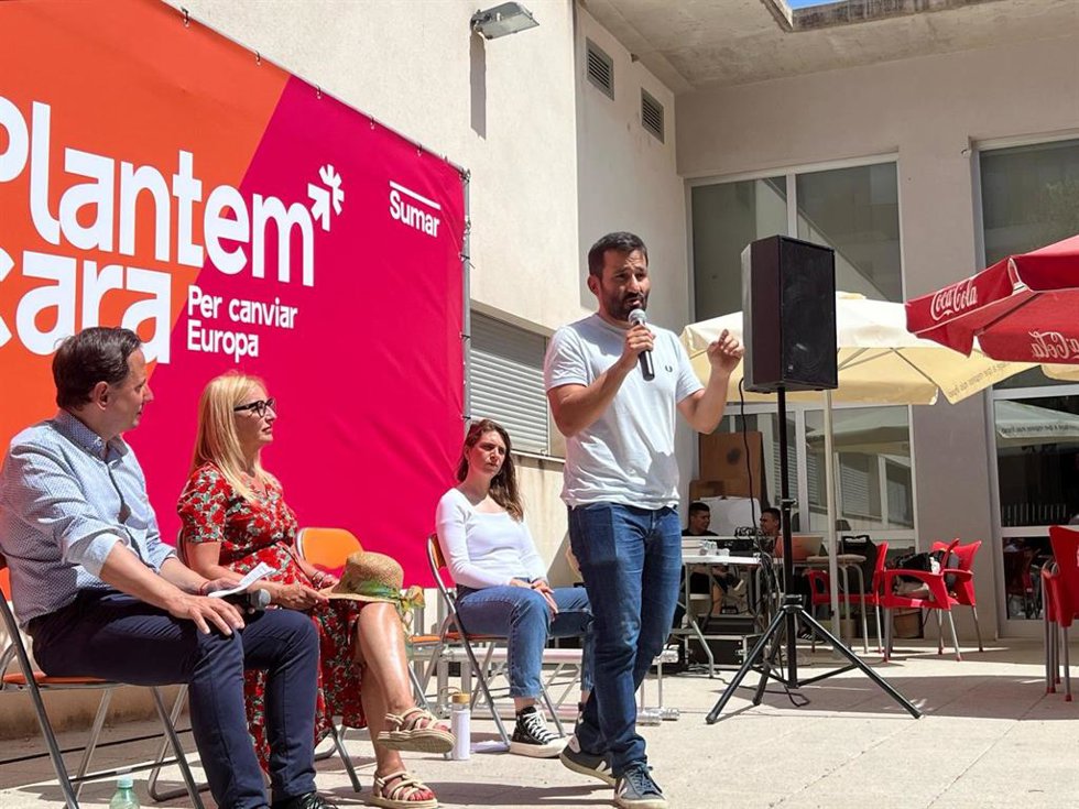 El candidato de Compromís-Sumar a las elecciones europeas Vicent Marz