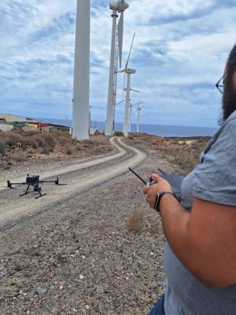 El ITER ha comenzado a realizar vuelos de drones para validar la metodología a utilizar en la adquisición de imágenes térmicas en aerogeneradores.