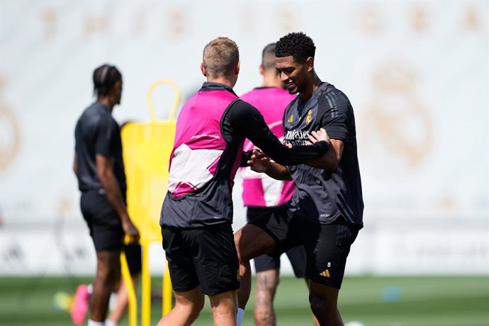 Entrenamiento del Real Madrid.