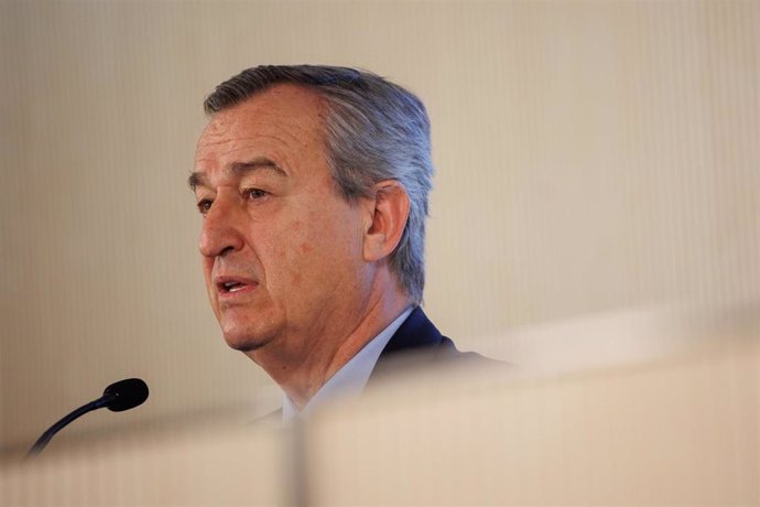 Archivo - El CEO de Banco Sabadell, César González-Bueno, durante una rueda de prensa de presentación de los resultados de Banco Sabadell correspondientes al primer trimestre de 2024, a 25 de abril de 2024, en Madrid (España).