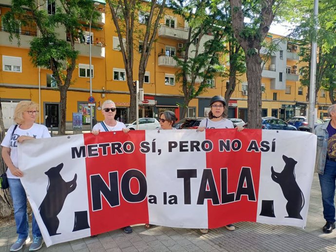 Protesta de ecinos del movimiento 'No a la tala'