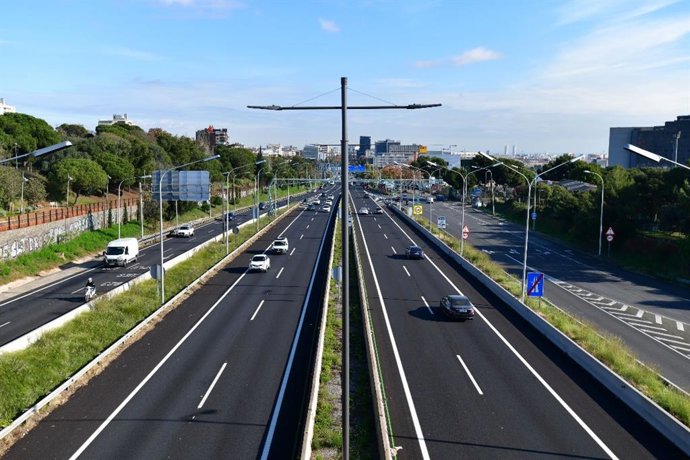 Archivo - Vista general de la B-23 en la entrada por la Diagonal