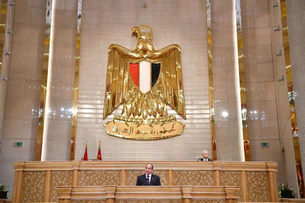 Archivo - El presidente de Egipto, Abdelfatá al Sisi