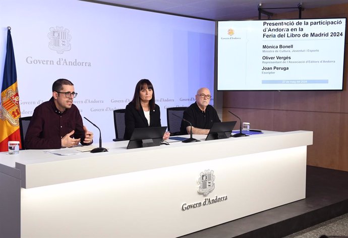 Vergés, Bonell y Peruga durante la rueda de prensa.