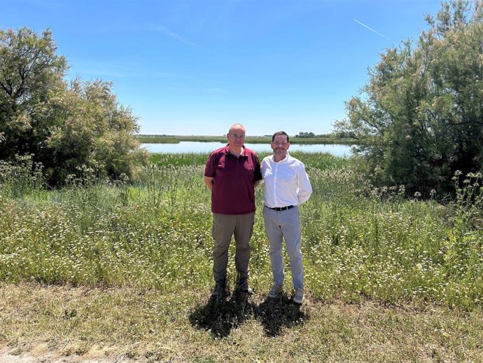 El subdelegado del Gobierno de España en la provincia de Ciudad Real, David Broceño, ha visitado el Parque Nacional de Las Tablas de Daimiel