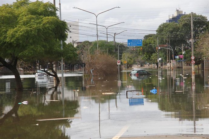 Imagen de las inundaciones de Porto Alegre.