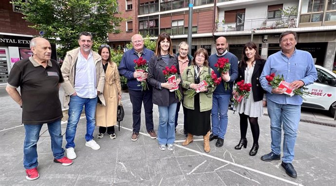 Acto electoral del PSE-EE en Astrabudua (Erandio)