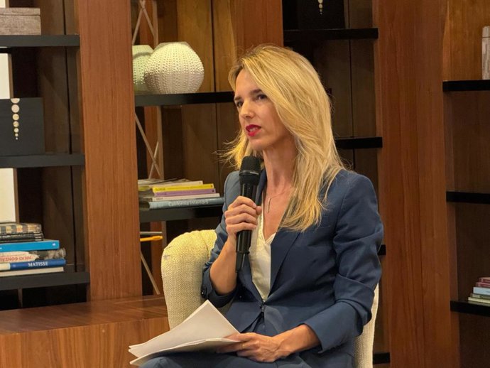 La portavoz adjunta del PP en el Congreso, Cayetana Álvarez de Toledo, en un acto en Barcelona