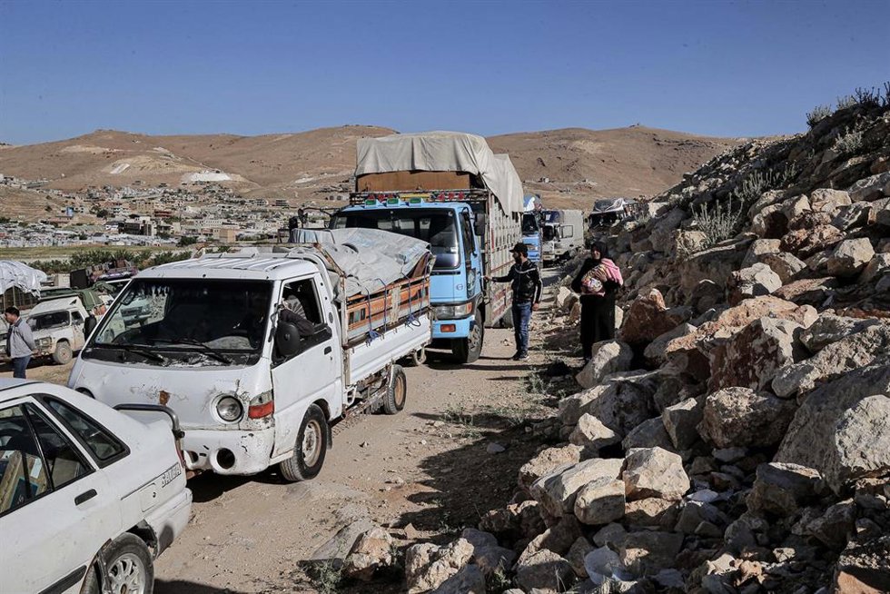 Regreso a Siria de refugiados sirios en Líbano