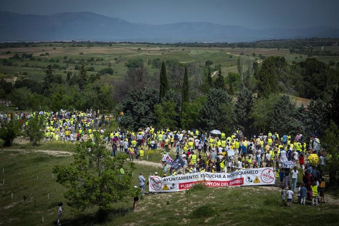 Archivo - Imagen de archivo de manifestación contra el cantón de Montecarmelo