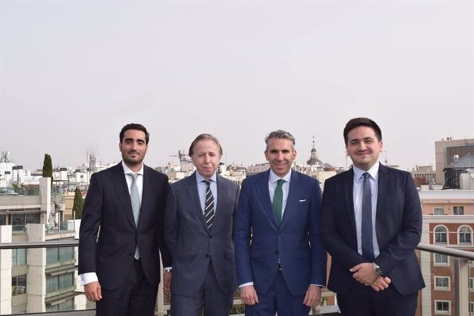 Parte del equipo de LKS Next Financial Solutions & Corporate en Madrid: Pedro Sanchez Galvache, Mariano Colmenar, Jon Erdozia y Alejandro Mesa.