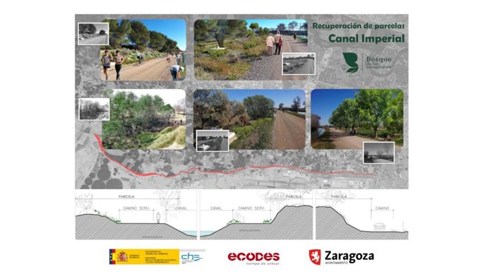 El Bosque de los zaragozanos incorpora el entorno de Garrapinillos y Valdeguarriana del Canal Imperial.