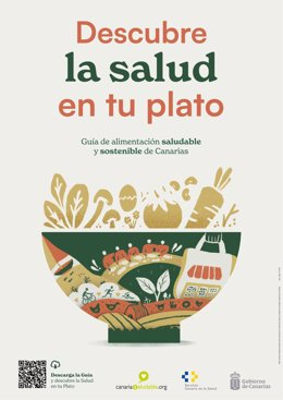 Portada de la 'Guía de alimentación saludable y sostenible de Canarias: Descubre la salud en tu plato'