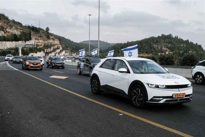 Imagen de archivo de una protesta contra el Gobierno en Israrel.