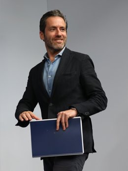 El portavoz del Partido Popular, Borja Sémper, a su llegada a una rueda de prensa posterior a la reunión del Comité de Dirección del Partido Popular, en la sede del PP, a 13 de mayo de 2024, en Madrid (España). Con casi el 100% de los votos escrutados, el