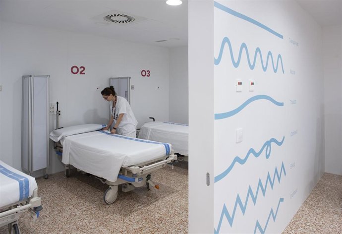 Uno de los espacios de la nueva área específica para urgencias pediátricas en el Hospital de Bellvitge