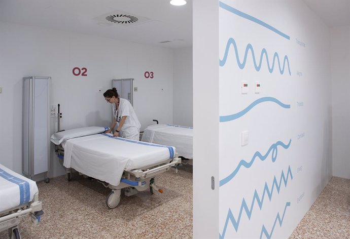 Un dels espais de la nova àrea específica per a urgències pediàtriques a l'Hospital de Bellvitge