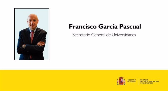 El Consejo de Ministros ha aprobado este martes 28 de mayo el nombramiento de Francisco García Pascual como secretario general de Universidades