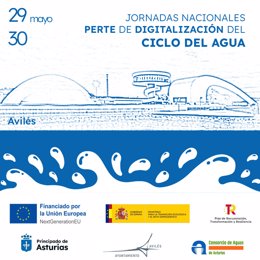 Cartel de las Jornadas Nacionales sobre el Perte de Digitalización del Ciclo del Agua