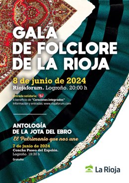 Vuelve tras cinco años la 'Gala del folclore riojano' que se desarrollará el 8 de junio
