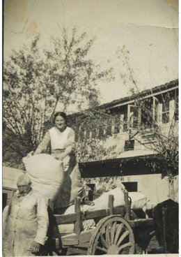 Celestino González y su hija Josefa.