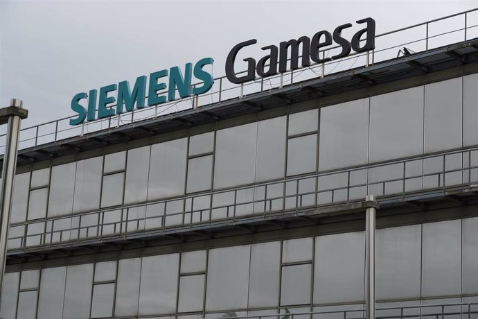 Archivo - Fachada de un edificio de Siemens Gamesa