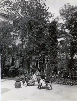 Residencia de Señoritas de Madrid en 1920. Fotografía de la Fundación Ortega Marañón.