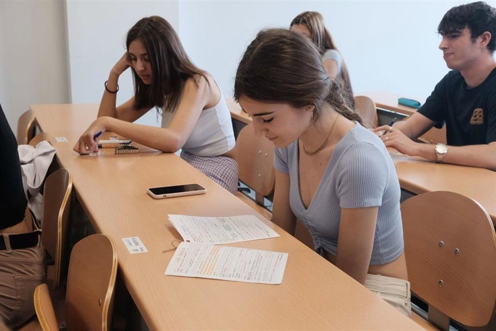 Pruebas de Selectividad en la Universidad de Sevilla, en una imagen de archivo.