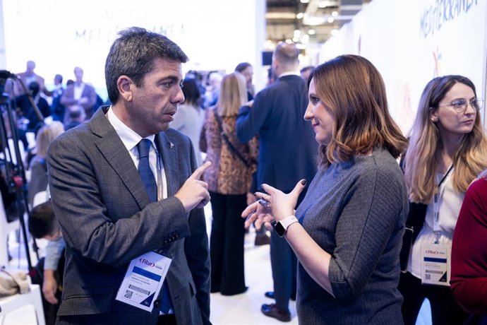 Archivo - Arxiu - El president de la Generalitat, Carlos Mazón, i l'alcaldessa de Valncia, María José Catalá, en una imatge d'arxiu