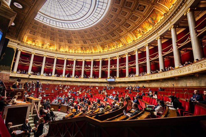 May 7, 2024, Paris, France: General view at the National Assembly during the session of questions to the government. A weekly session of questioning the French government takes place in the National Assembly at Palais Bourbon in Paris.