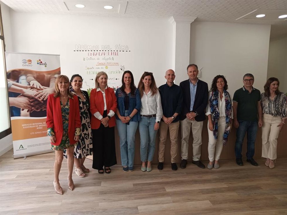 Ana Bertón en la sede del Servicio Integral de Medio Abierto (SIMA) en Jerez.