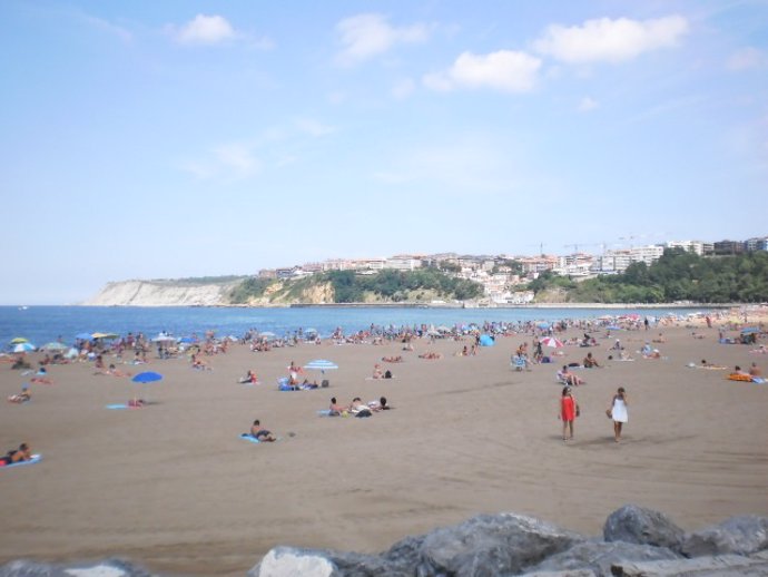 Archivo - Playa de Ereaga (Getxo) 