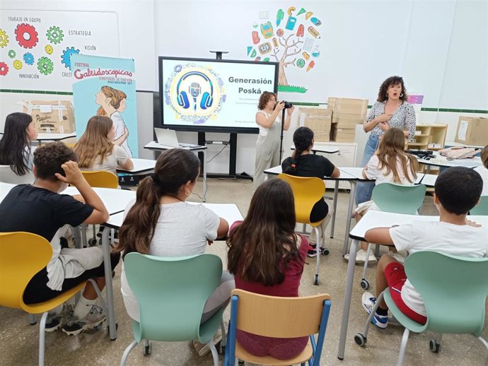 Una de las actividades de Caleidoscópicas en Barbate.