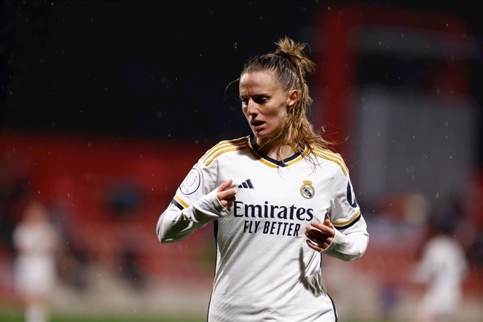 Archivo - Sandie Toletti of Real Madrid looks on during the Spanish Women Cup, Copa de la Reina, football match played between Atletico de Madrid and Real Madrid at Centro Deportivo Wanda Alcala on February 08, 2024 in Alcala de Henares, Madrid, Spain.