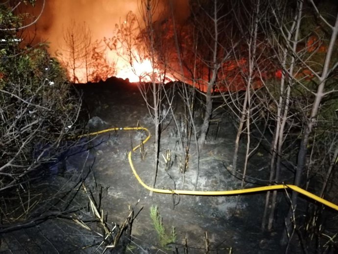 Incendio en Ses Fontanelles.
