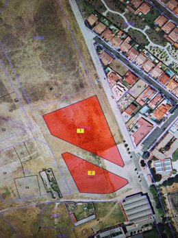 Archivo - El sector SUD 6 de la localidad de Aldeamayor de San Martín y lugar donde se emplazaría el Cuartel de la Guardia Civil.