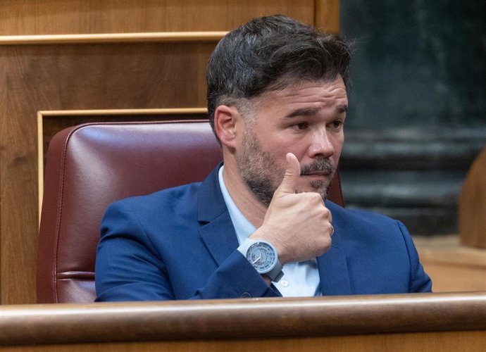 El portavoz de ERC en el Congreso, Gabriel Rufián