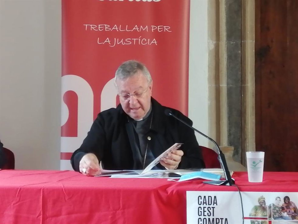 Archivo - El obispo de Mallorca, Sebasti Taltavull, en una imagen de archivo