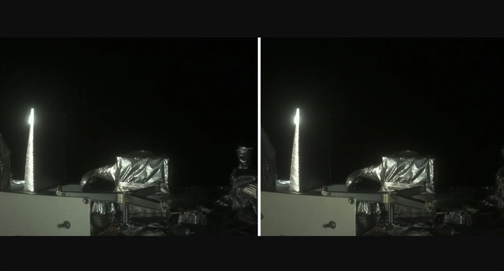 Ambas imágenes de una cámara llamada StowCam a bordo de OSIRIS-APEX muestran la misma vista tomada con seis meses de diferencia, antes (izquierda) y después (derecha) del perihelio del 2 de enero de 2024.