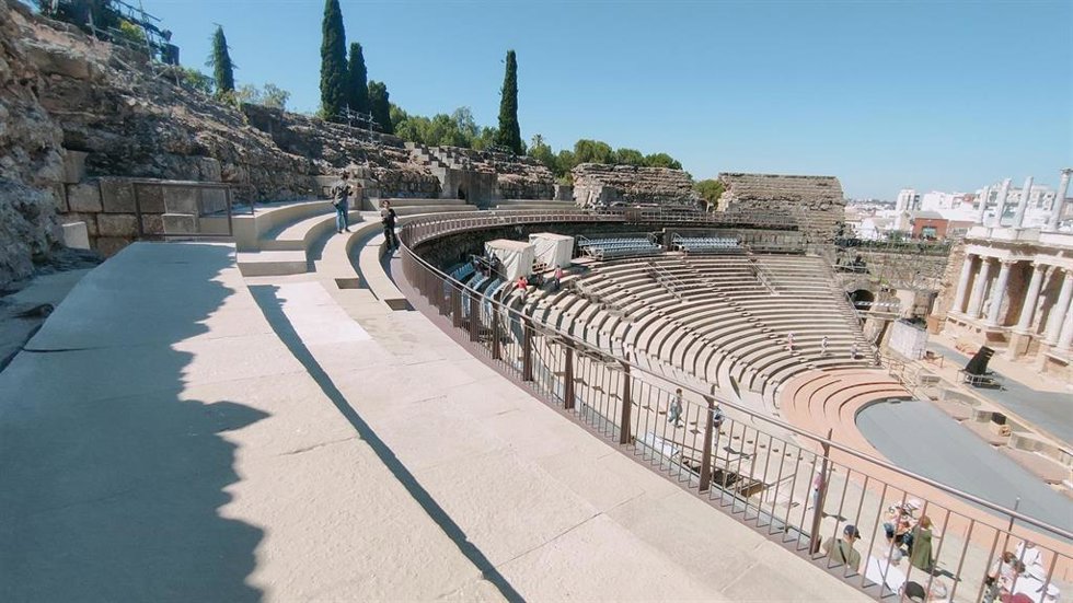 El nuevo graderío de la Cavea Media del Teatro Romano.