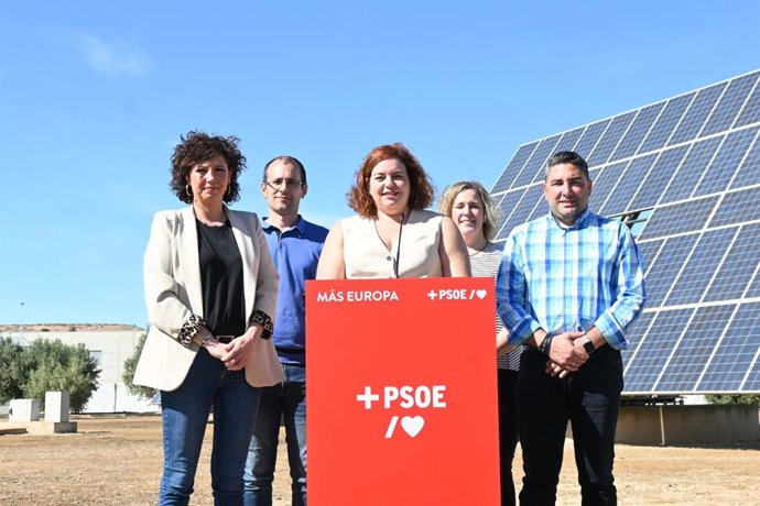 La candidata navarra del PSOE a las elecciones europeas, Elena Sancho.