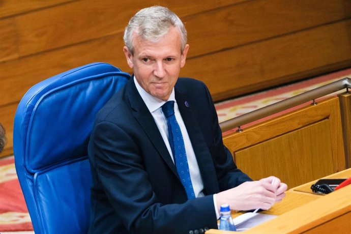 Rueda en el hemiciclo, durante la sesión de control.