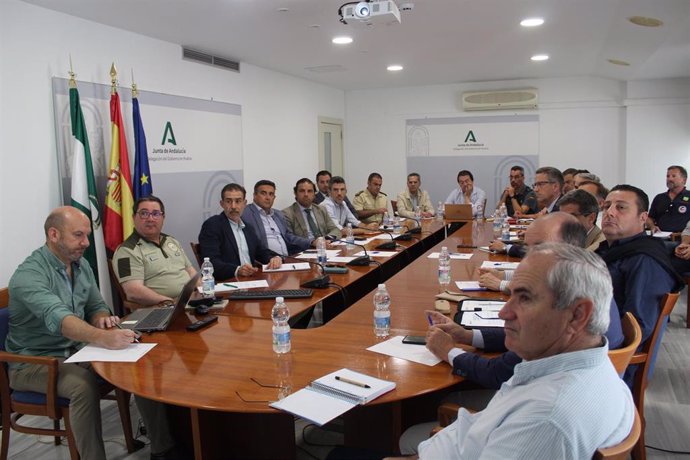 Reunión del Comité Asesor Provincial del Plan Infoca en Huelva.