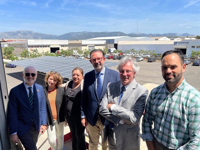 La empresa Carob construye, de la mano de Endesa, una planta fotovoltaica en Marratxí con casi 600 paneles.