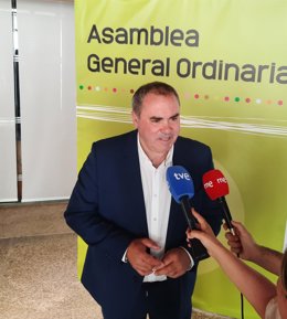 El presidente de Cooperativas Agro-alimentarias Extremadura, Ángel Pacheco, afronta su tercer mandato al frente de la organización