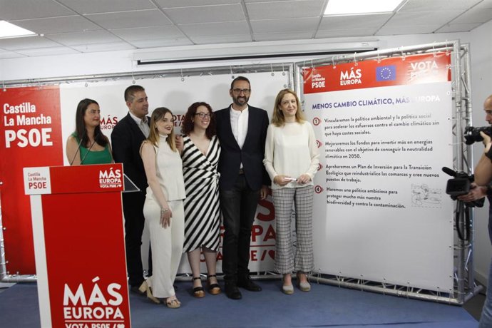 La eurodiputada candidata a la reelección al Parlamento Europeo y vice-secretaria general del PSOE de Castilla-La Mancha, Cristina Maestre, en un acto en Ciudad Real.