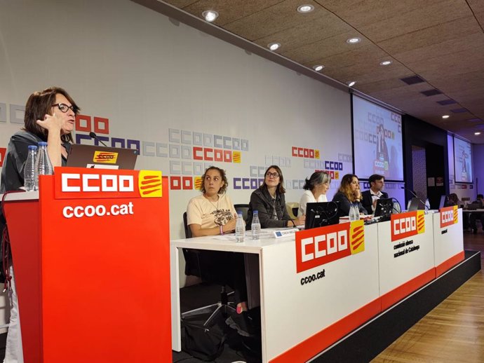 Debat de les eleccions europees organitzat per CCOO Catalunya a Barcelona
