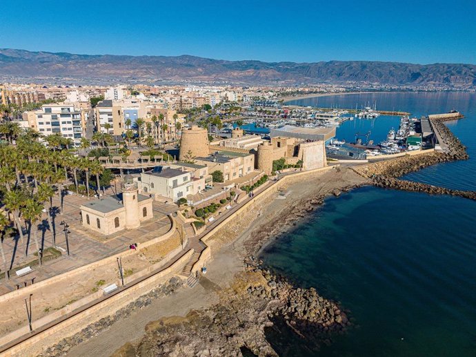 Vista aérea de Roquetas de Mar (Almería).